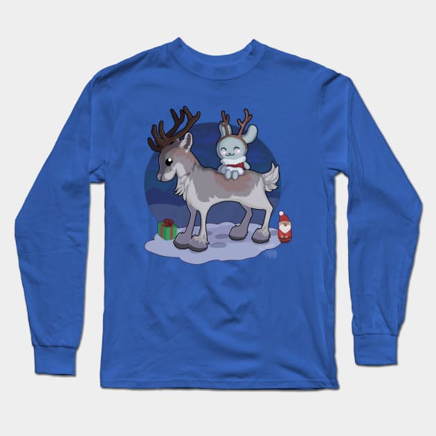 Garden Paws Winter Design Long Sleeve T-Shirt by bittentoast